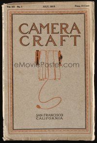 6b247 CAMERA CRAFT magazine July 1913 great early cameras & photographic images!