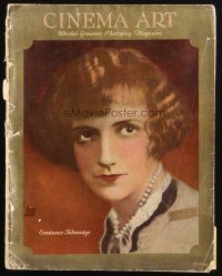 6b400 CINEMA ART magazine April 1924 great cover portrait of Constance Talmadge, Cecil B. DeMille!