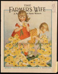 6b412 FARMER'S WIFE magazine July 1927 cute cover artwork by Marion H. Matchitt!