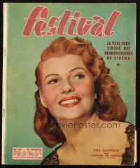 6b479 FESTIVAL French magazine 1952 sexy Rita Hayworth starring in Affair in Trinidad!