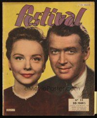 6b471 FESTIVAL French magazine 1948 James Stewart & Joan Chandler in Alfred Hitchcock's Rope!