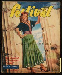 6b472 FESTIVAL French magazine 1950 full-length sexy Rita Hayworth in The Loves of Carmen!