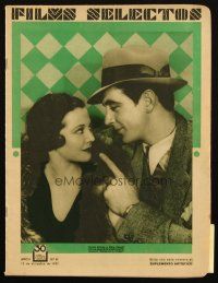 6b461 FILMS SELECTOS Spanish magazine Dec 12, 1931 Gary Cooper & Sylvia Sidney in City Streets!