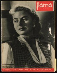 6b463 FLAMA Spanish magazine June 1946 great cover portrait of pretty Ingrid Bergman!