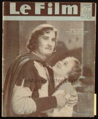 6b488 LE FILM French magazine Jan 1, 1939 Errol Flynn & De Havilland in Adventures of Robin Hood!