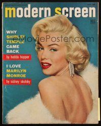 6b369 MODERN SCREEN magazine October 1953 portrait of sexy Marilyn Monroe by Trindl & Woodfield!