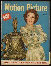 6b296 MOTION PICTURE magazine February 1948 Joan Crawford, How to Meet Your Favorite Movie Star!