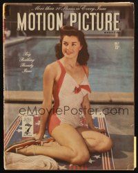 6b281 MOTION PICTURE magazine July 1945 sexy Esther Williams in the Big Bathing Beauty Issue!