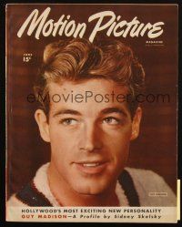 6b287 MOTION PICTURE magazine June 1946 Hollywood's most exciting new personality Guy Madison!