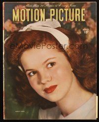 6b284 MOTION PICTURE magazine March 1946 Shirley Temple, popping questions at Rita Hayworth!