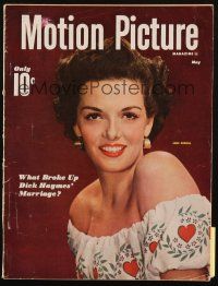 6b303 MOTION PICTURE magazine May 1949 portrait of sexy Jane Russell by Carlyle Blackwell Jr.!
