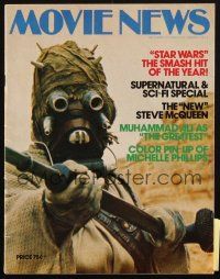 6b457 MOVIE NEWS Aust magazine Sept/Oct 1977 Star Wars - Smash Hit of the Year, New Steve McQueen!