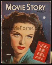 6b326 MOVIE STORY magazine April 1946 great portrait of sexy Jane Russell starring in Young Widow!