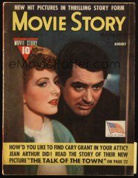 6b311 MOVIE STORY magazine August 1942 Cary Grant & Jean Arthur in The Talk of the Town!