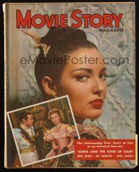 6b328 MOVIE STORY magazine July 1946 portrait of sexy Linda Darnell in Anna and the King of Siam!