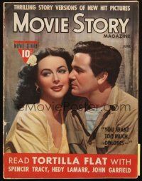 6b309 MOVIE STORY magazine June 1942 beautiful Hedy Lamarr & John Garfield in Tortilla Flat!