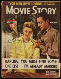 6b312 MOVIE STORY magazine November 1942 Bette Davis & Paul Henreid starring in Now Voyager!