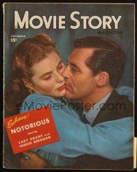 6b330 MOVIE STORY magazine September 1946 Cary Grant & Ingrid Bergman in Hitchcock's Notorious!