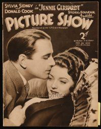 6b449 PICTURE SHOW English magazine Dec 9, 1933 Sylvia Sidney & Donald Cook in Jennie Gerhardt!