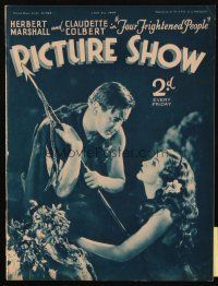 6b450 PICTURE SHOW English magazine July 21, 1934 Marshall & Colbert in Four Frightened People!