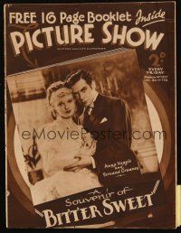 6b448 PICTURE SHOW English magazine November 18, 1933 Anna Neagle & Fernand Gravey in Bitter Sweet