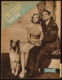 6b455 PICTURE SHOW English magazine Nov 3, 1945 June Lockhart & Peter Lawford in Son of Lassie!