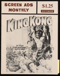 6b426 SCREEN ADS MONTHLY magazine November 1967 cool ads for King Kong, Old Dark House & more!