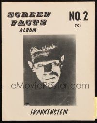 6b428 SCREEN FACTS ALBUM no 2 magazine '70s full-page monster portraits from 1931's Frankenstein!