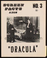 6b429 SCREEN FACTS ALBUM no. 3 magazine '70s full-page Bela Lugosi portraits from 1931's Dracula!