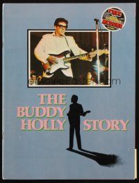6b164 BUDDY HOLLY STORY souvenir program book '78 Gary Busey, includes vinyl soundtrack record!