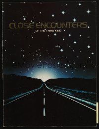 6b172 CLOSE ENCOUNTERS OF THE THIRD KIND program book '77 Steven Spielberg sci-fi classic!