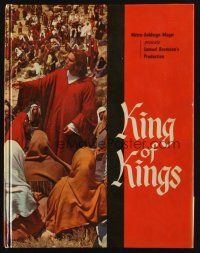 6b204 KING OF KINGS hardcover program book '61 Nicholas Ray epic, Jeffrey Hunter as Jesus!