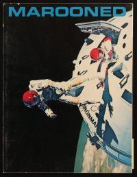 6b208 MAROONED souvenir program book '69 astronauts Gregory Peck & Gene Hackman!