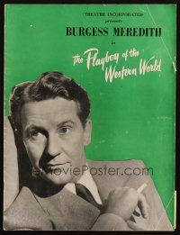 6b220 PLAYBOY OF THE WESTERN WORLD stage play souvenir program book '46 Burgess Meredith