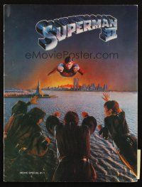6b238 SUPERMAN II souvenir program book '81 Christopher Reeve, Terence Stamp, Gene Hackman!