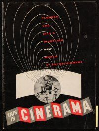 6b240 THIS IS CINERAMA souvenir program book R73 plunges you into a new world of entertainment!
