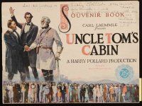 6b242 UNCLE TOM'S CABIN souvenir program book '27 Harriet Beecher Stowe, $2,000,000 picture!