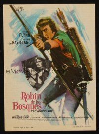 6b690 ADVENTURES OF ROBIN HOOD Spanish herald R64 different art of Errol Flynn by MCP!