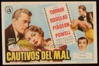 6b698 BAD & THE BEAUTIFUL Spanish herald '53 different image of Kirk Douglas & sexy Lana Turner!