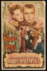 6b714 CONQUEST Spanish herald '44 Greta Garbo as Marie Walewska, Charles Boyer as Napoleon!