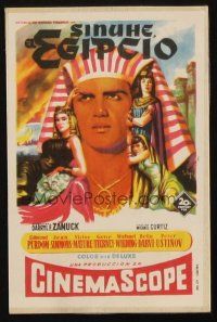 6b718 EGYPTIAN Spanish herald '55 artwork of Jean Simmons, Victor Mature & Gene Tierney!