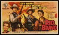 6b776 RIO BRAVO Spanish herald '59 John Wayne, Ricky Nelson, Dean Martin, Angie Dickinson