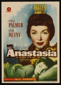 6b794 TEMPESTUOUS LOVE Spanish herald '57 two close up images of Lilli Palmer!