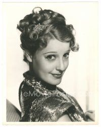 6b048 JEANETTE MACDONALD deluxe 10x13 still '30s head & shoulders portrait of the pretty actress!