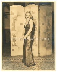 6b104 THELMA TODD deluxe 11x14 still '35 full-length in sexy dress by Chinese screen!