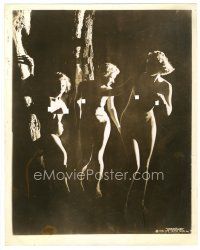 6b109 UNASHAMED 11x14 still '38 great image of three sexy naked nudists in shadows!