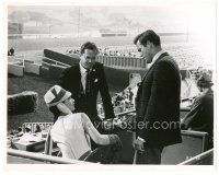 6b115 WALL OF NOISE deluxe 11x14 still '63 Suzanne Pleshette & Ralph Meeker at horse racing track!