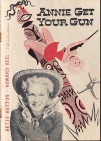 6b564 ANNIE GET YOUR GUN Danish program '50 different images of Betty Hutton & Howard Keel