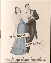 6b566 AWFUL TRUTH Danish program '37 different images of Cary Grant & pretty Irene Dunne!