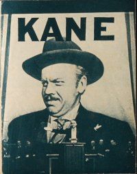 6b580 CITIZEN KANE Danish program R50s Orson Welles classic, great different images!